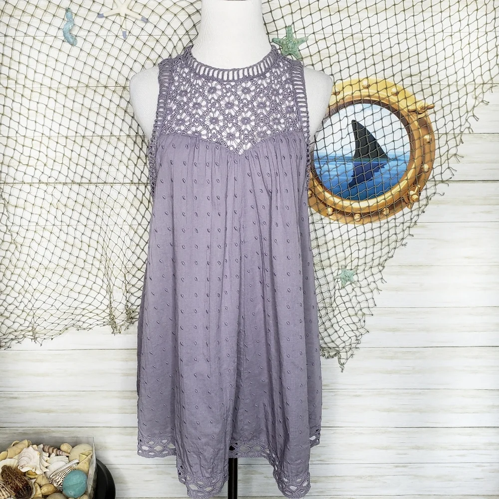 Free People swiss dot crochet lace high ne… - Picture 5 of 15